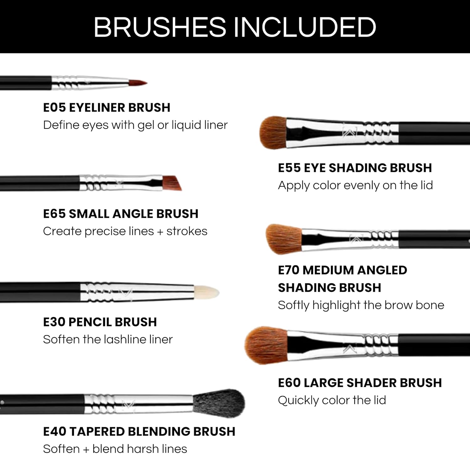 Sigma Beauty Basic Eye Makeup Brush Set