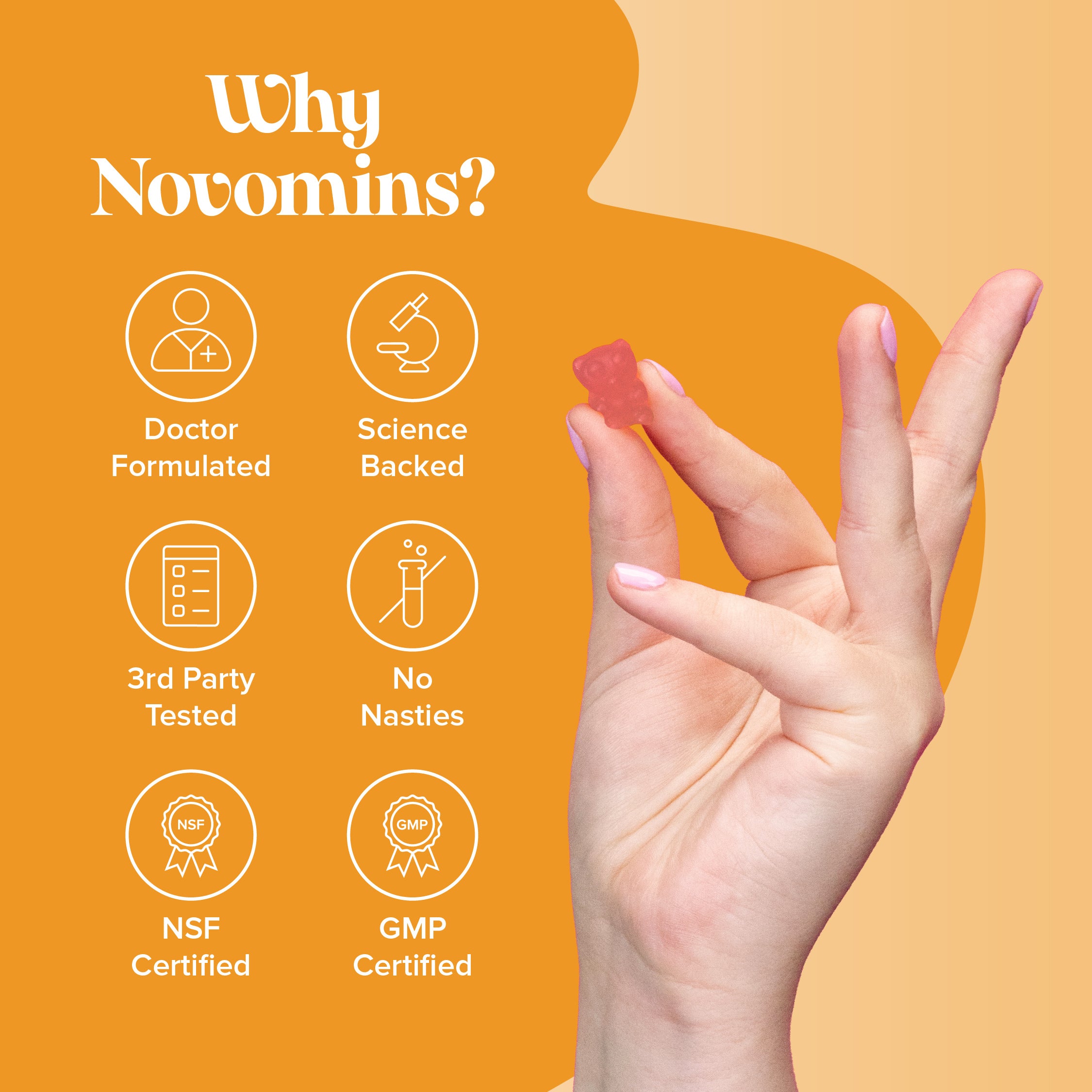 Novomins Kids Vitamin D Gummies