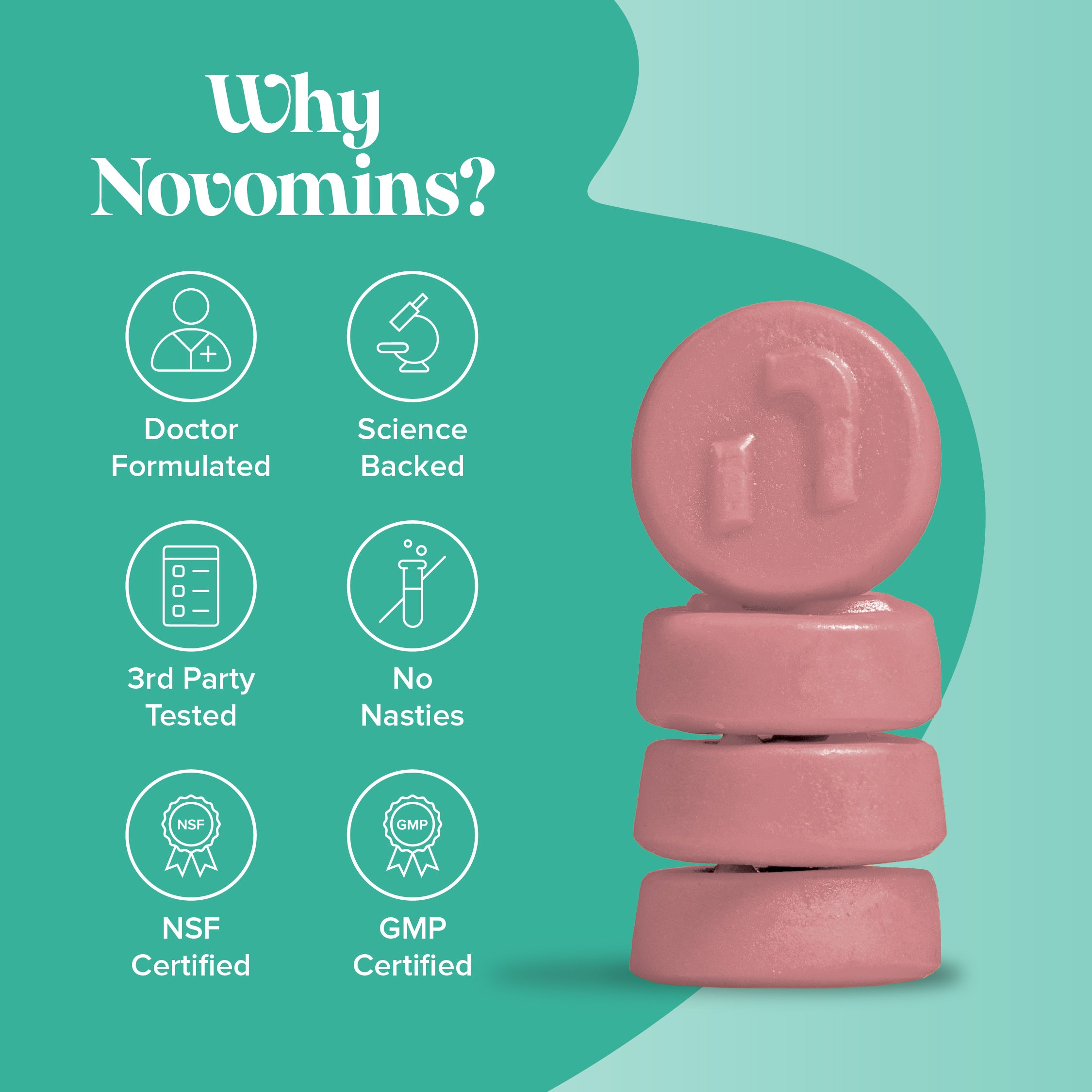 Novomins Calcium and Vitamin D Gummies