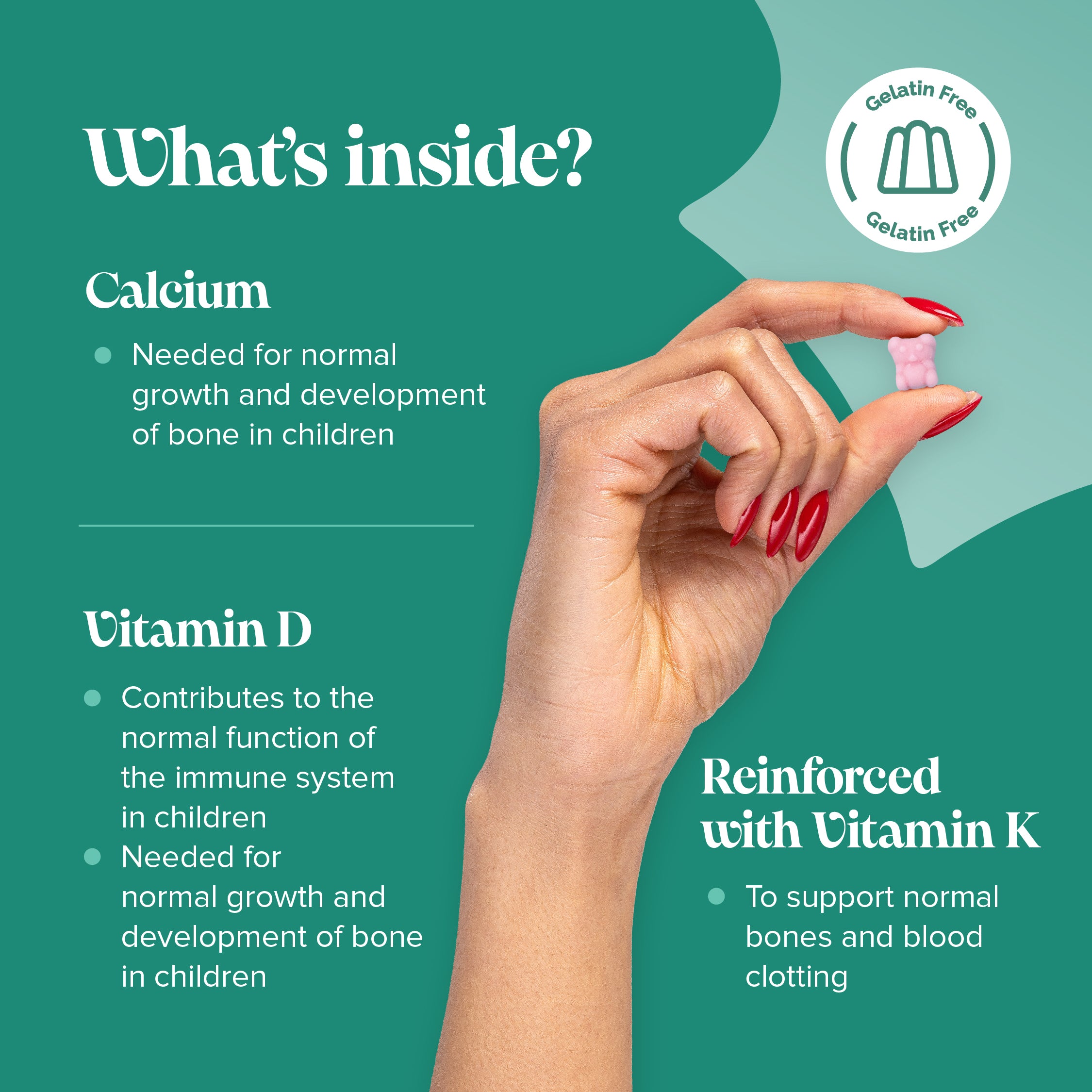 Novomins Kid's Calcium and Vitamin D Gummies